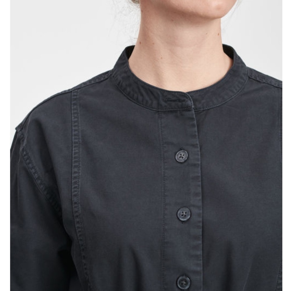Gap Cotton Mini Dress Charcoal Gray - M - Picture 2 of 8